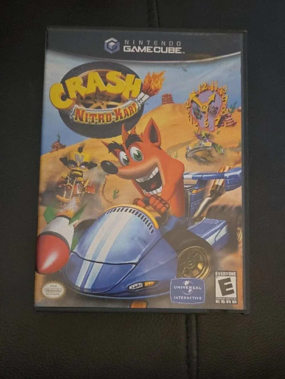Nintendo GameCube Crash Nitro-Kart – Blue and Yellow Cover